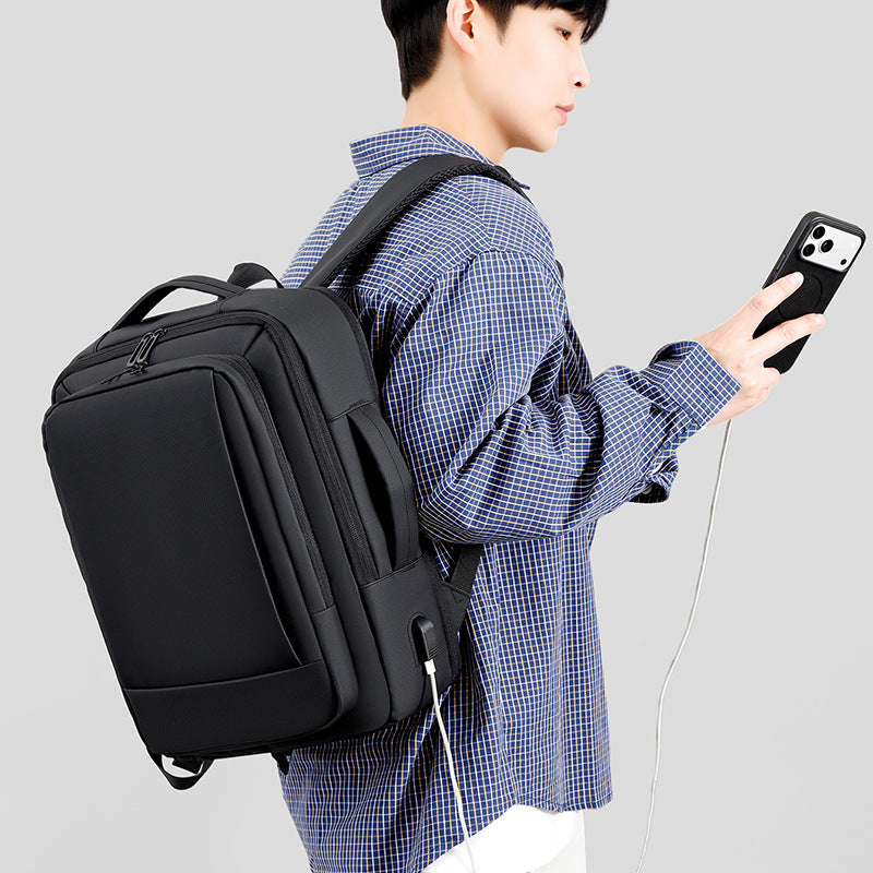 Men's Large Capacity Convenient Scalable Commute High-grade Business Backpack
