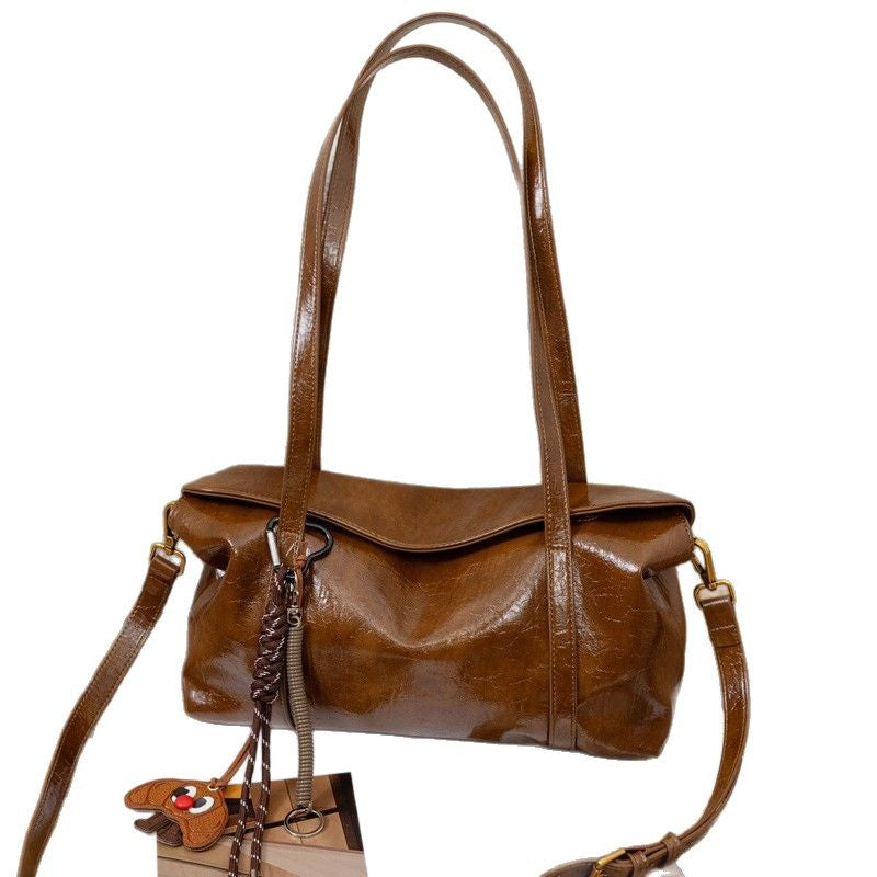 Women's Light Luxury French Stick Large Capacity Pendant College Style Women's Handbag