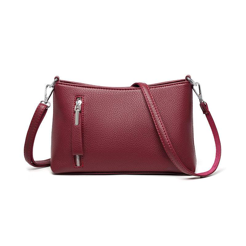 Women's Large Capacity Mom Soft Leather Portable Women's Messenger Bag