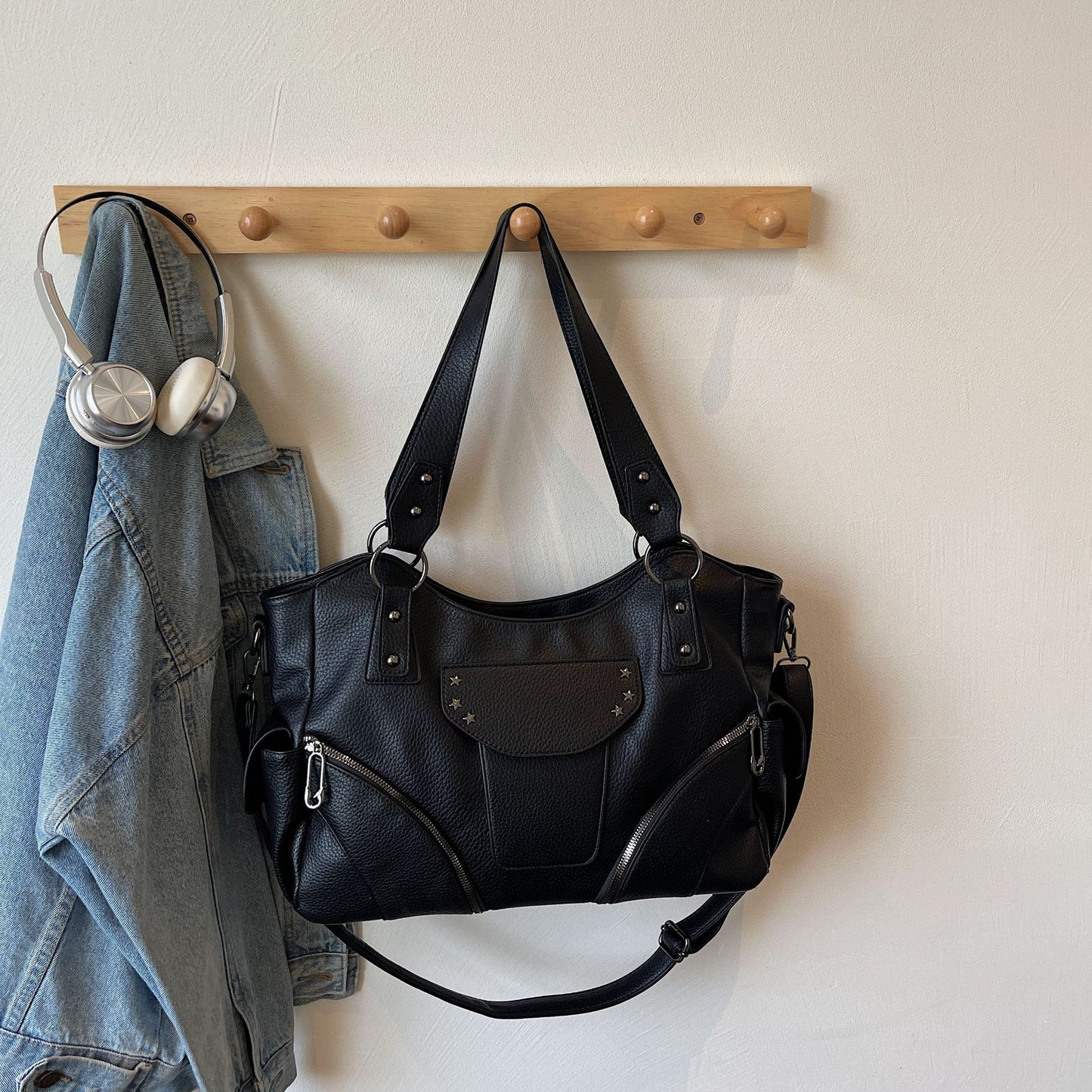 Women's Commuter Large Capacity Fashion Portable Motorcycle Women's Messenger Bag