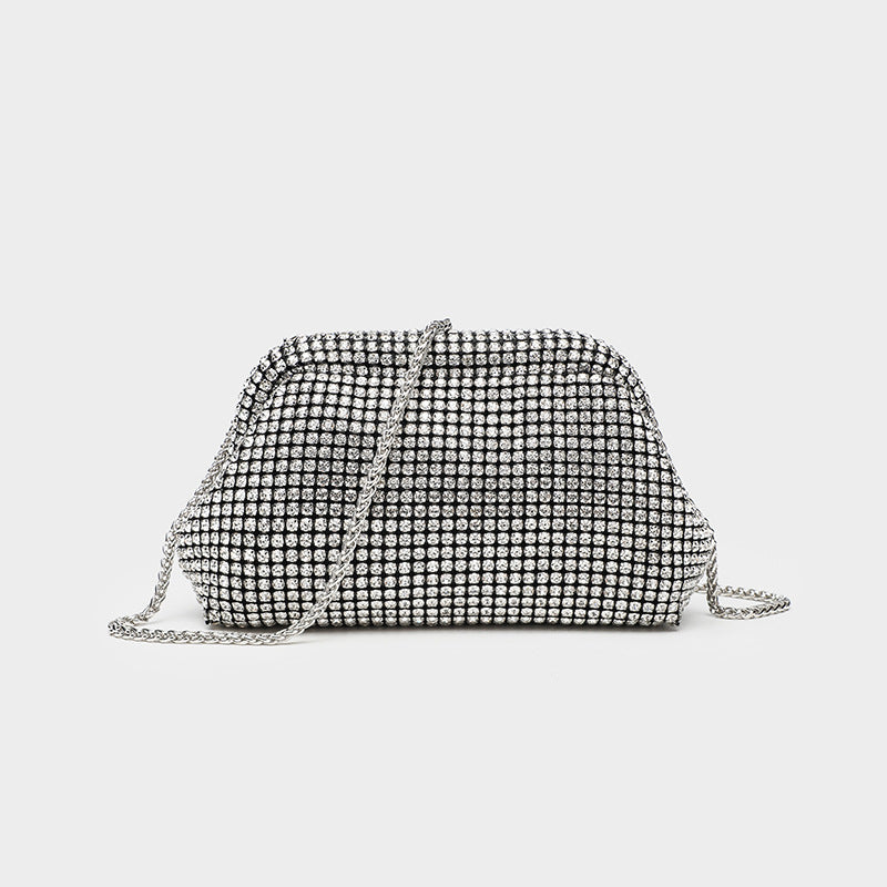 Women's Rhinestone Dinner Full Diamond Hand Clip Bags