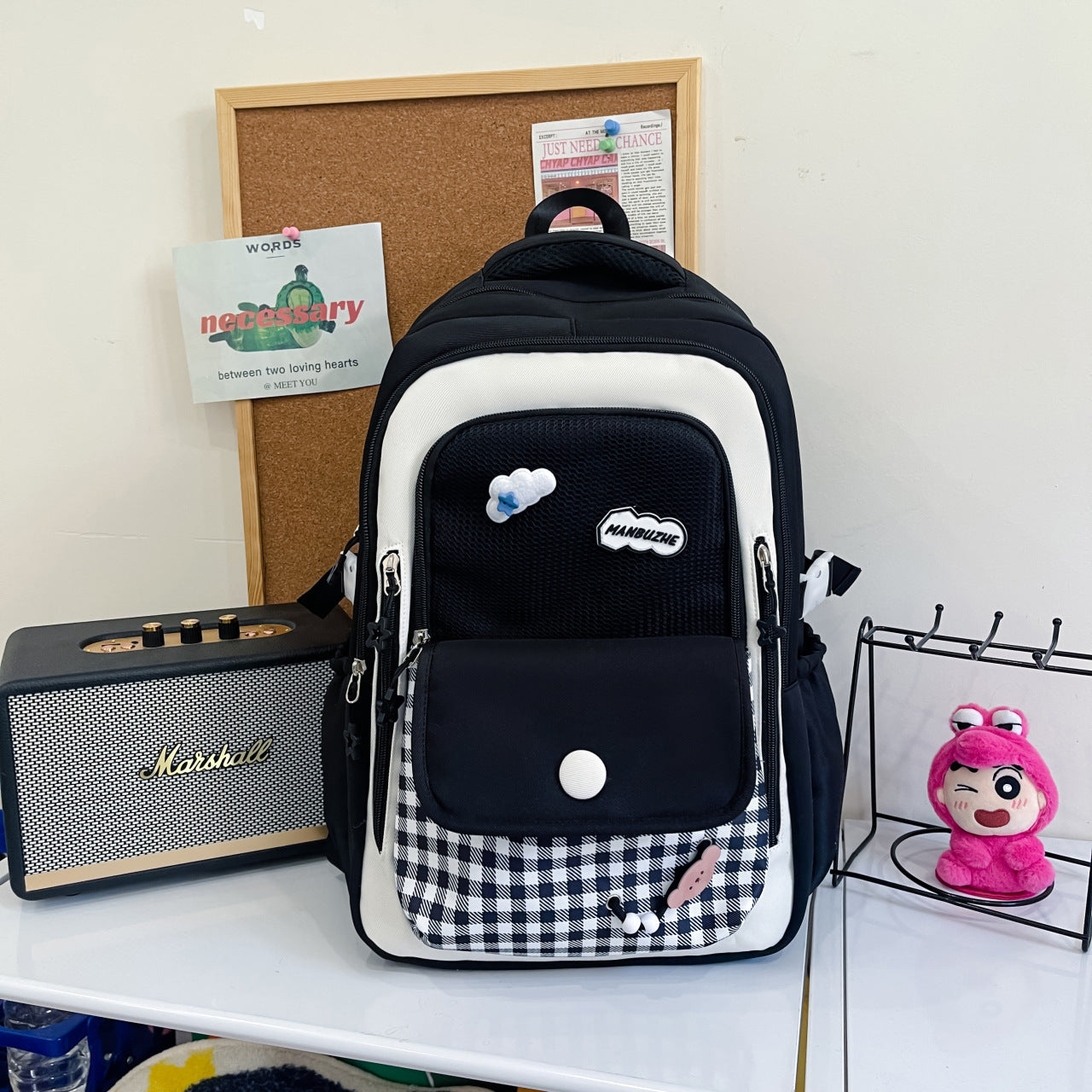 Korean Style Good-looking Dopamine Contrast Color Primary Secondary College Student Schoolbag