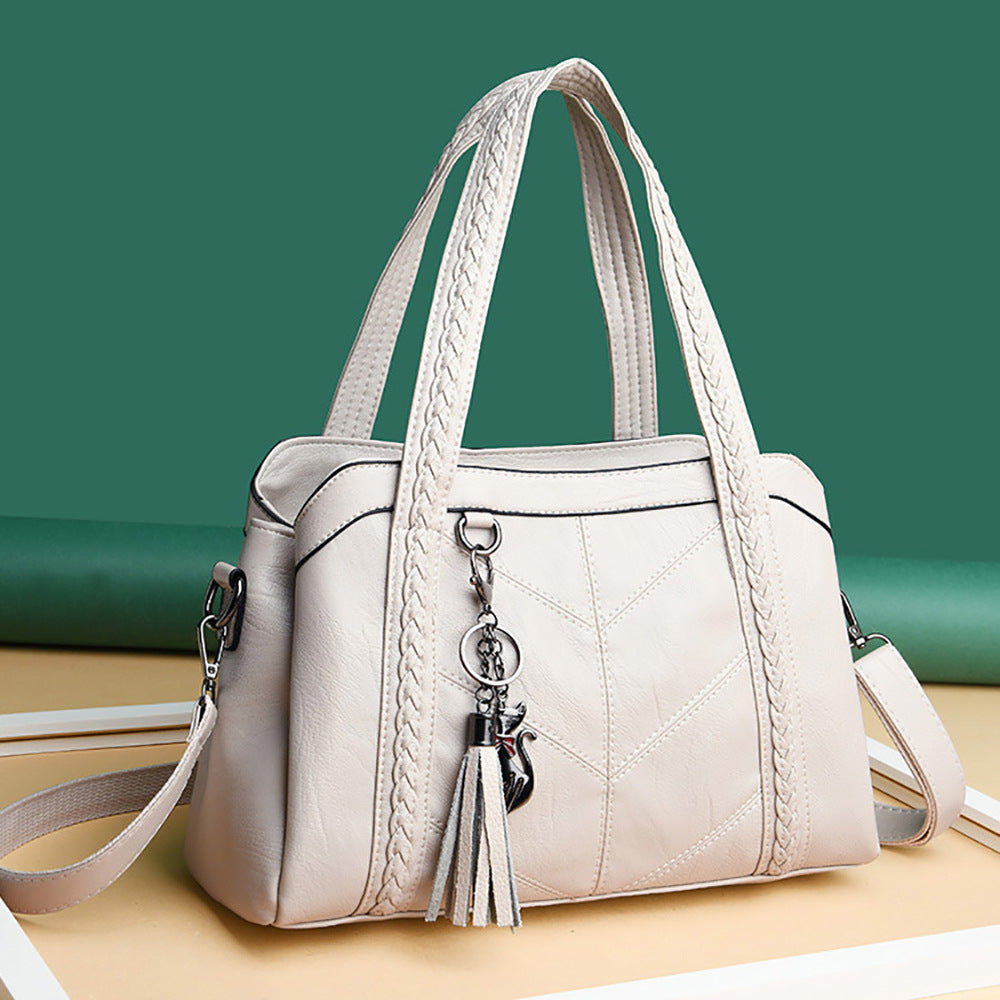 Women's Large Portable Soft Leather Capacity Women's Shoulder Bag