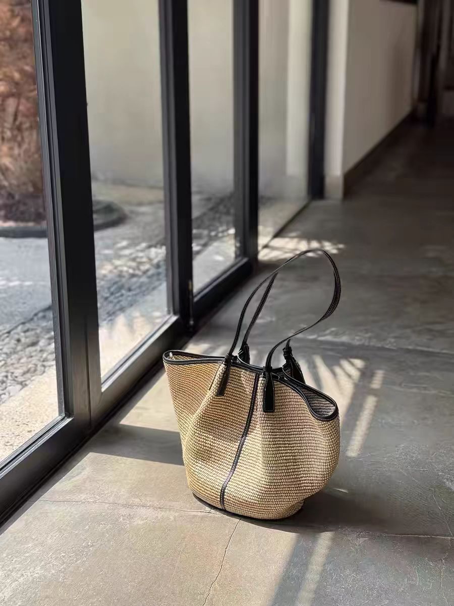 Straw Large Capacity Portable One Vacation Beach Women's Shoulder Bag