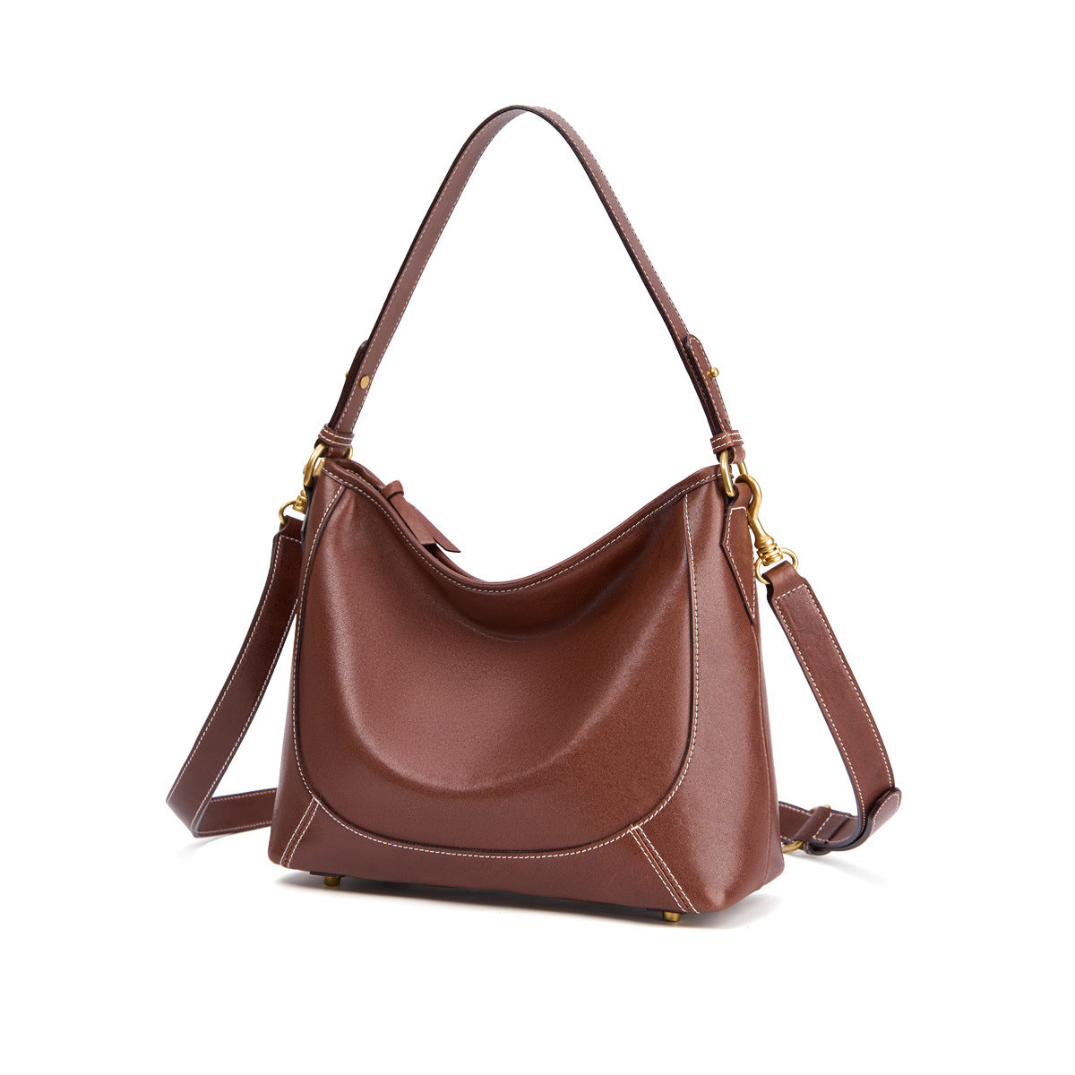 Plant Leather High-grade Niche Genuine Large Capacity Shoulder Bags