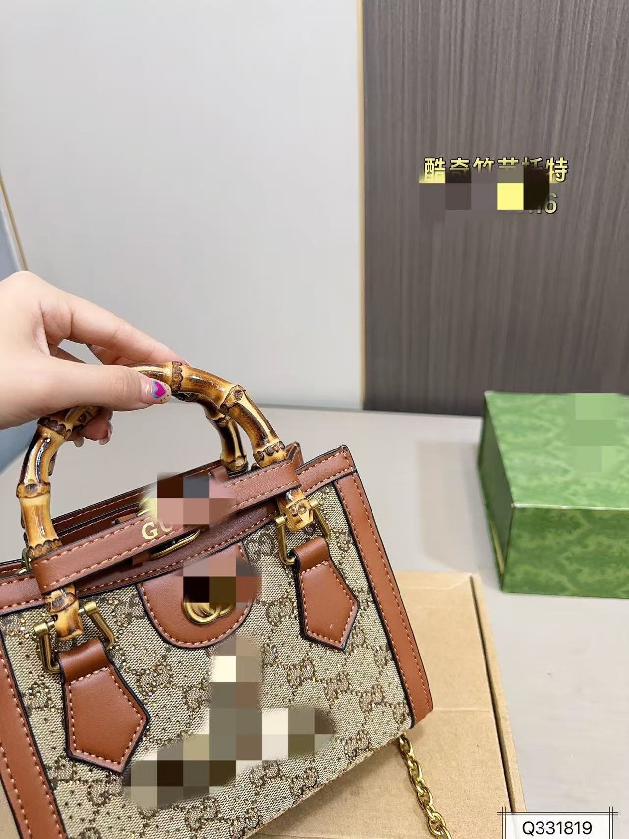 Stylish Women's Fashionable Bamboo Joint Leather Handbags