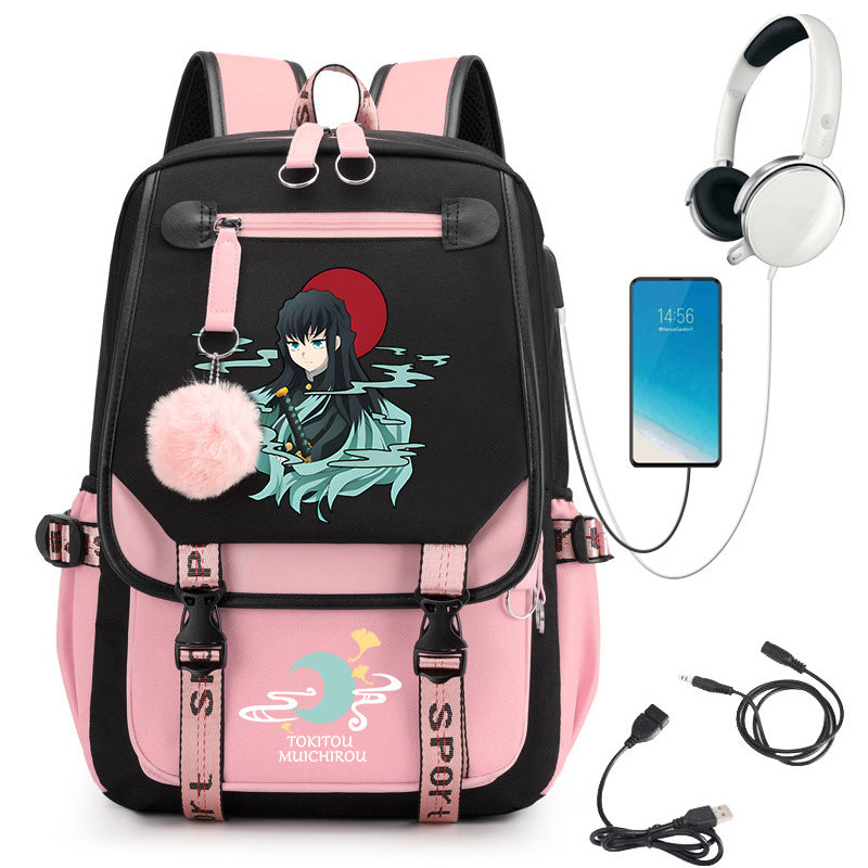 No Hours Transparent High University Style Large College Student Schoolbag
