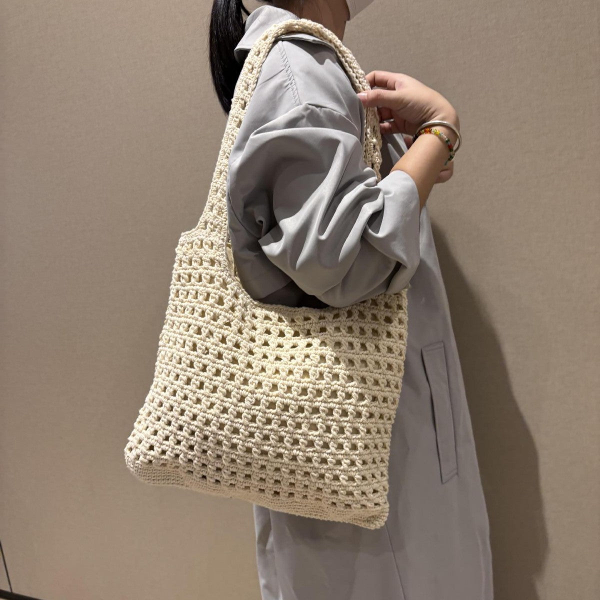 Artsy Simple Cotton Dopamine Net High-grade Bags
