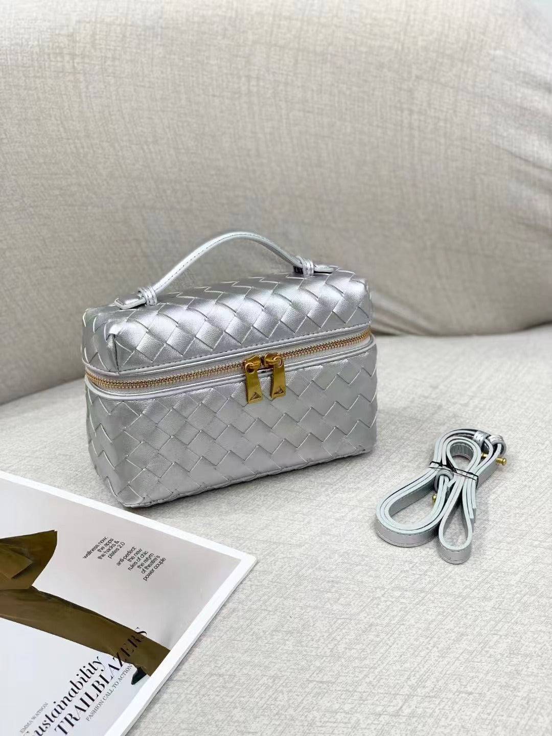 Women's Box Diamond Check Chain For Handbags