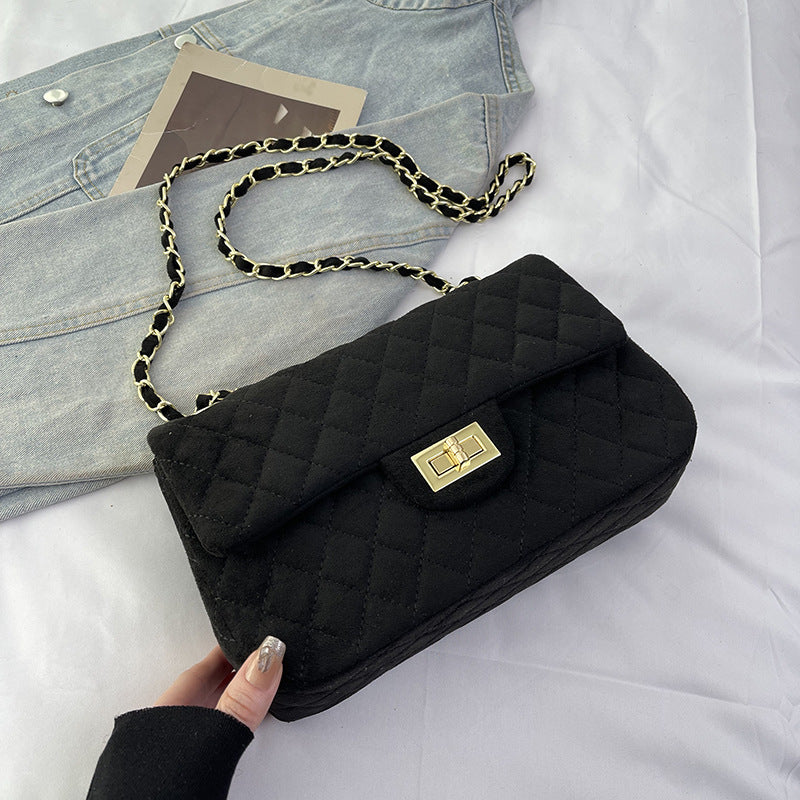 Fashion Large Capacity Chain Rhombus High Bags