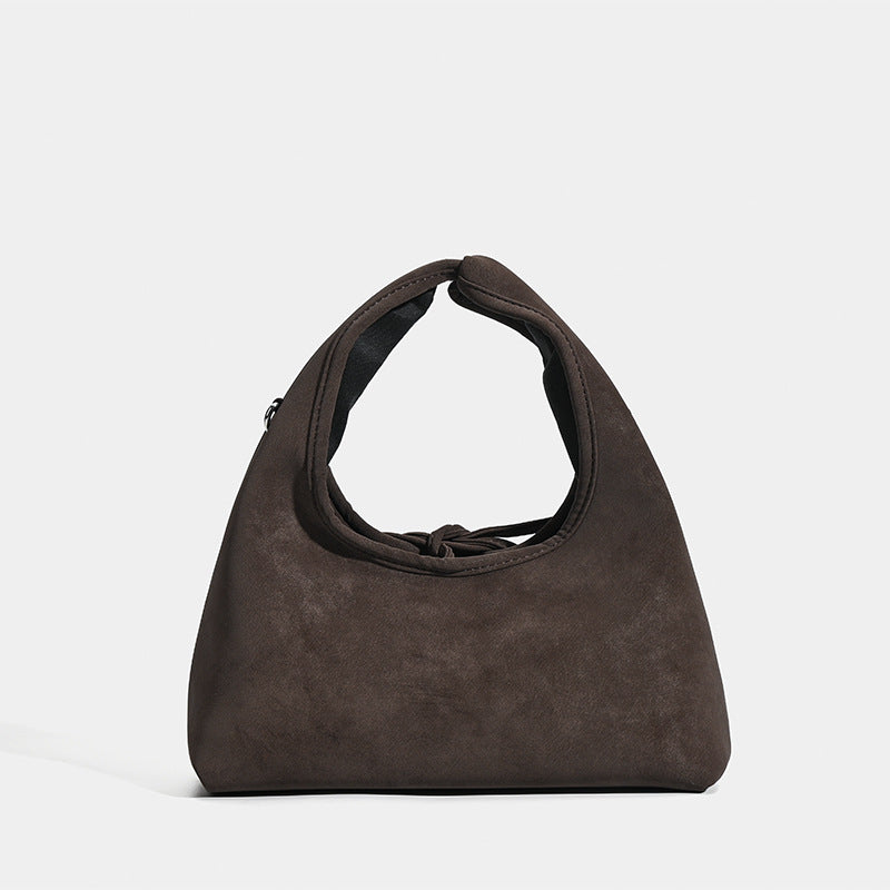 Women's Drawstring Design Underarm Minority Simple Fashion Women's Handbag
