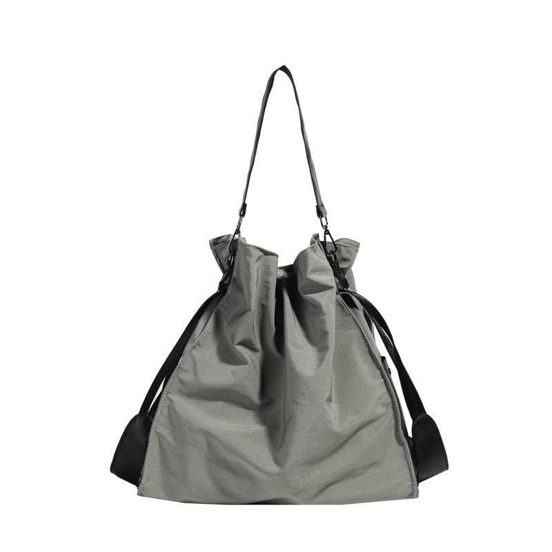 Women's Korean Large Capacity Drawstring College Style Shoulder Bags