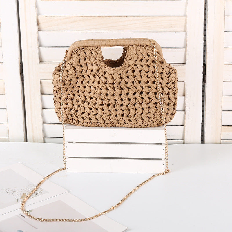 Women's Handmade Knitted Seaside Vacation Daily Leisure Portable Minority Bags