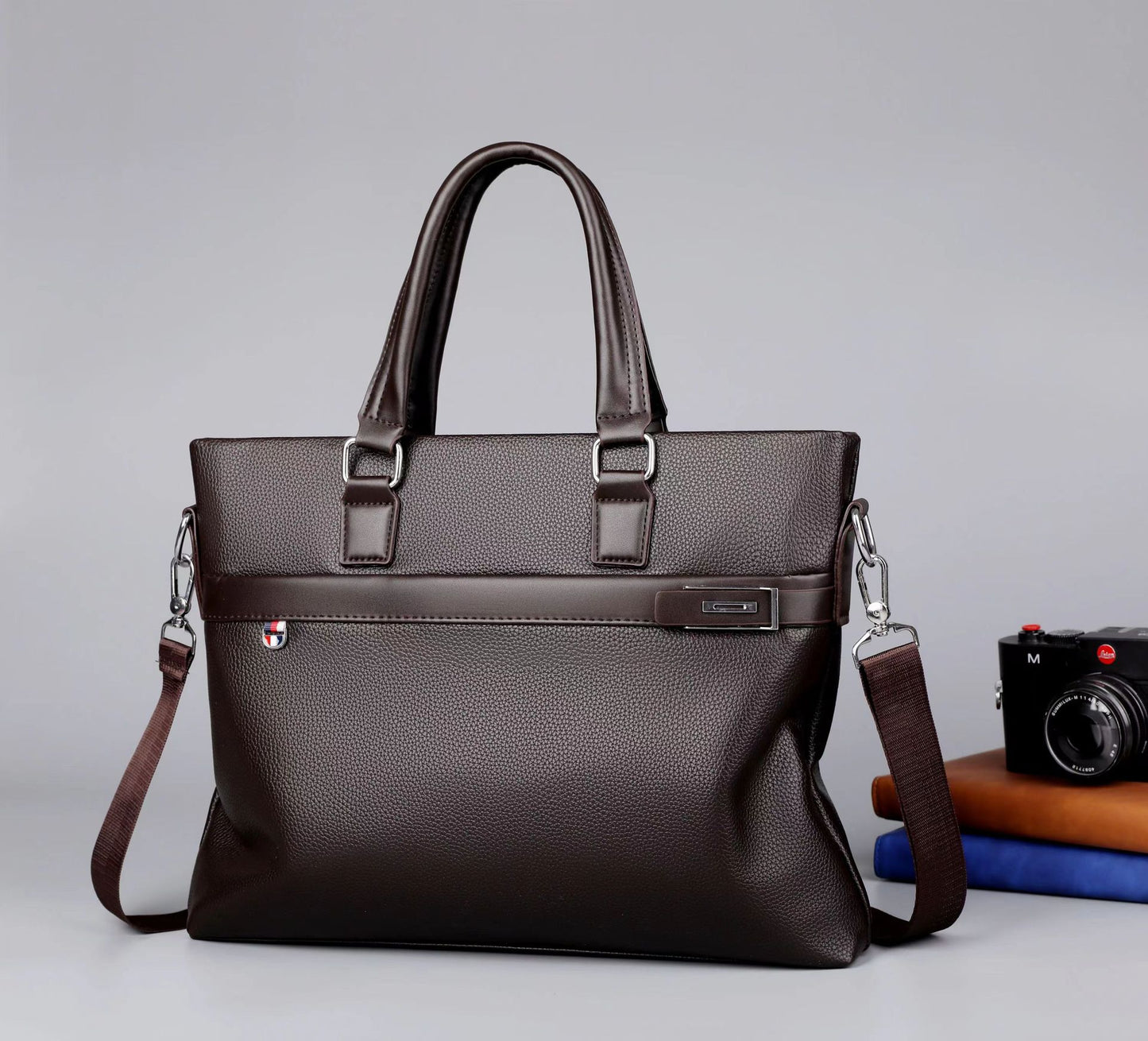 Men's Business Leather Computer Large Capacity Men's Bags