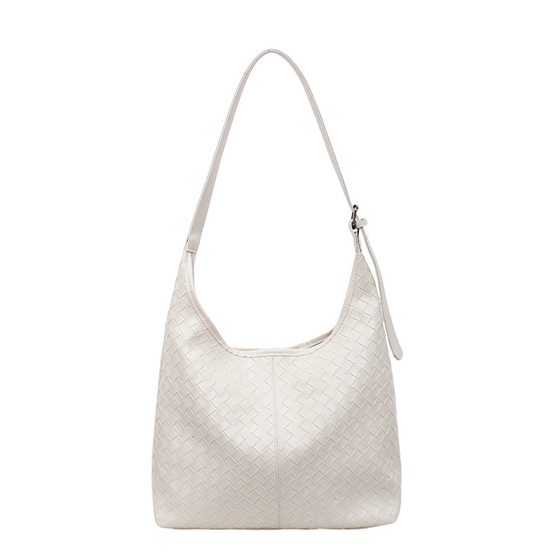 Women's Weaving Large Capacity Commuter Advanced Retro Simple Women's Shoulder Bag