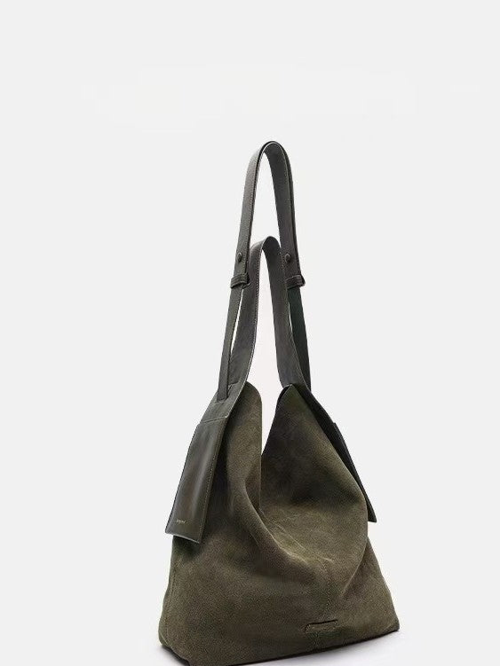 Suede Under The Mountain Lazy Commuter Large Capacity Tote Bags