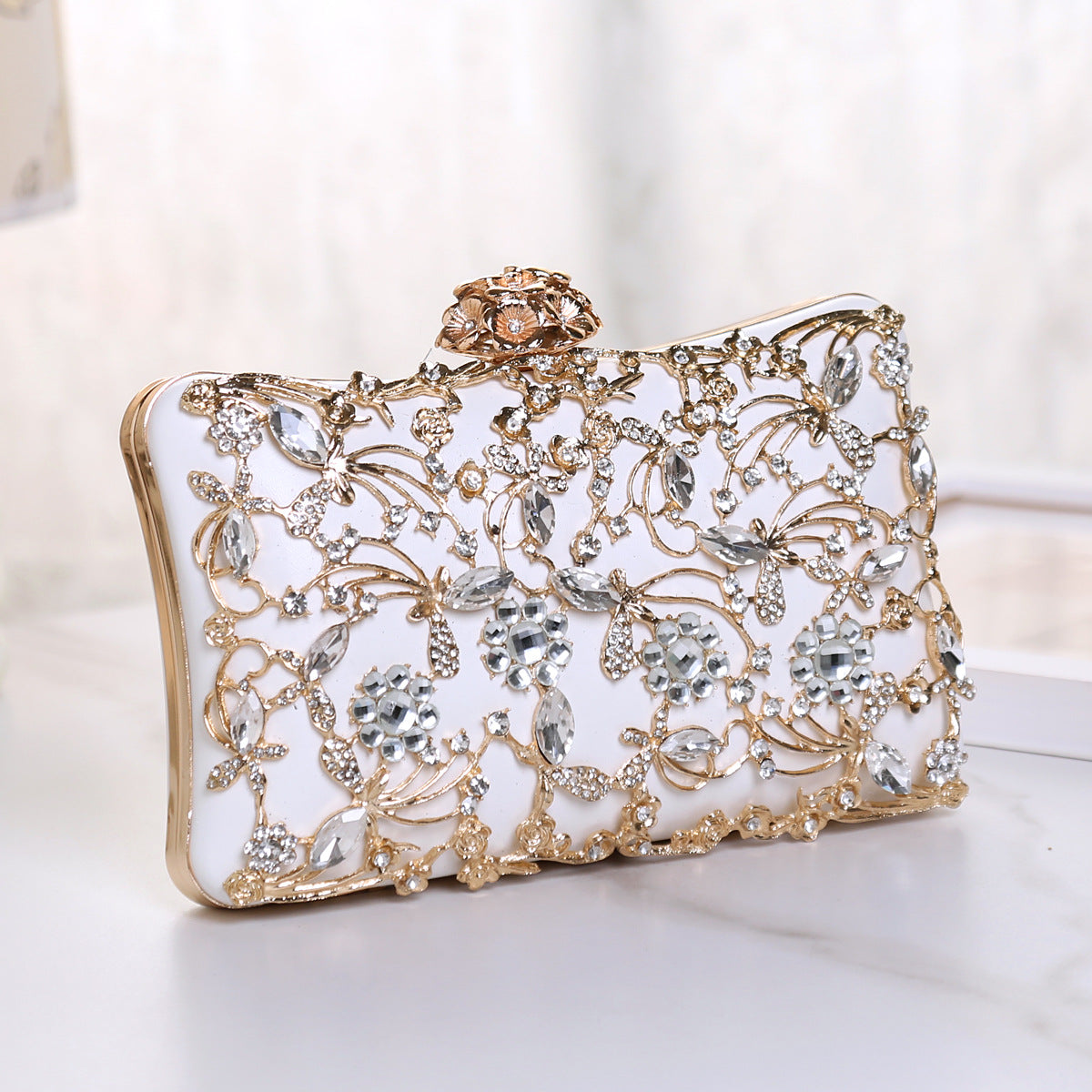 Women's Diamond Banquet Hand Holding All Match Dinner Bag