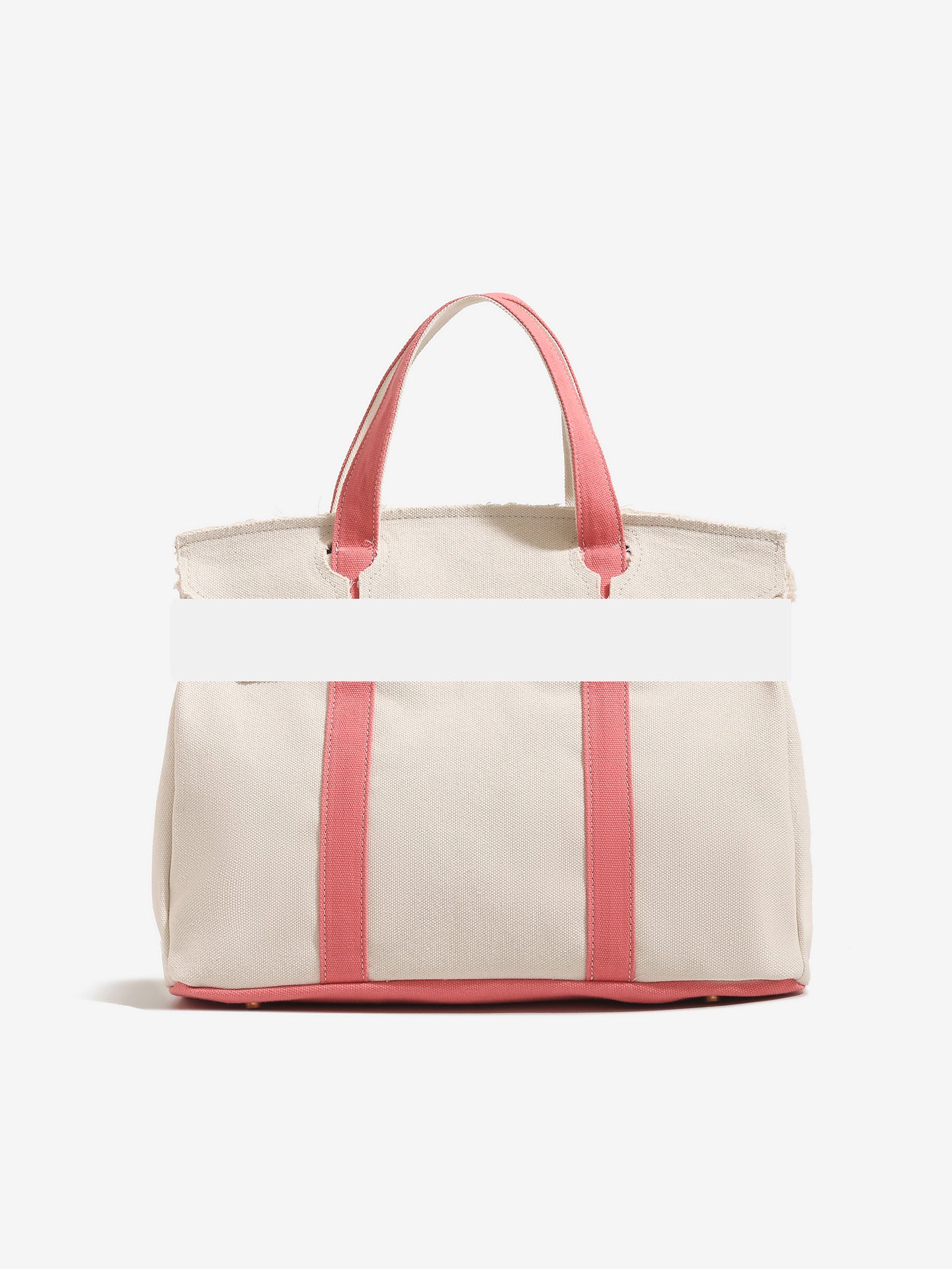 Women's Canvas High-grade Design Contrast Color Large Women's Shoulder Bag