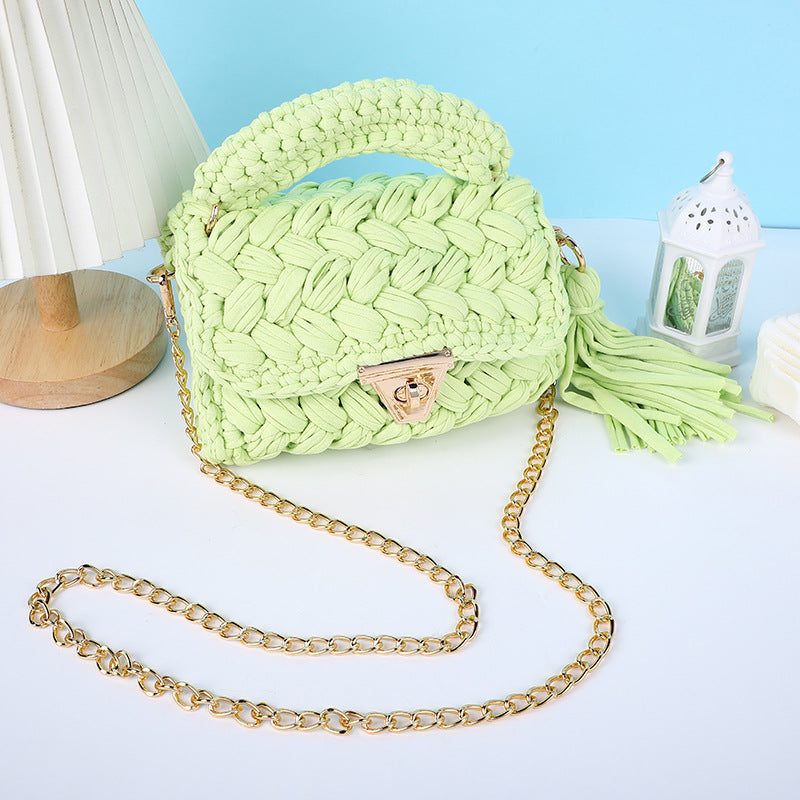 Women's Spring Ya Woven Cloth Chain Women's Messenger Bag