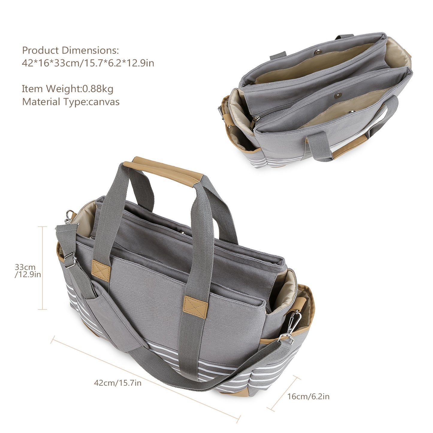 Canvas Portable Maternal Storage Simple Large Capacity Carriage Mummy Bag