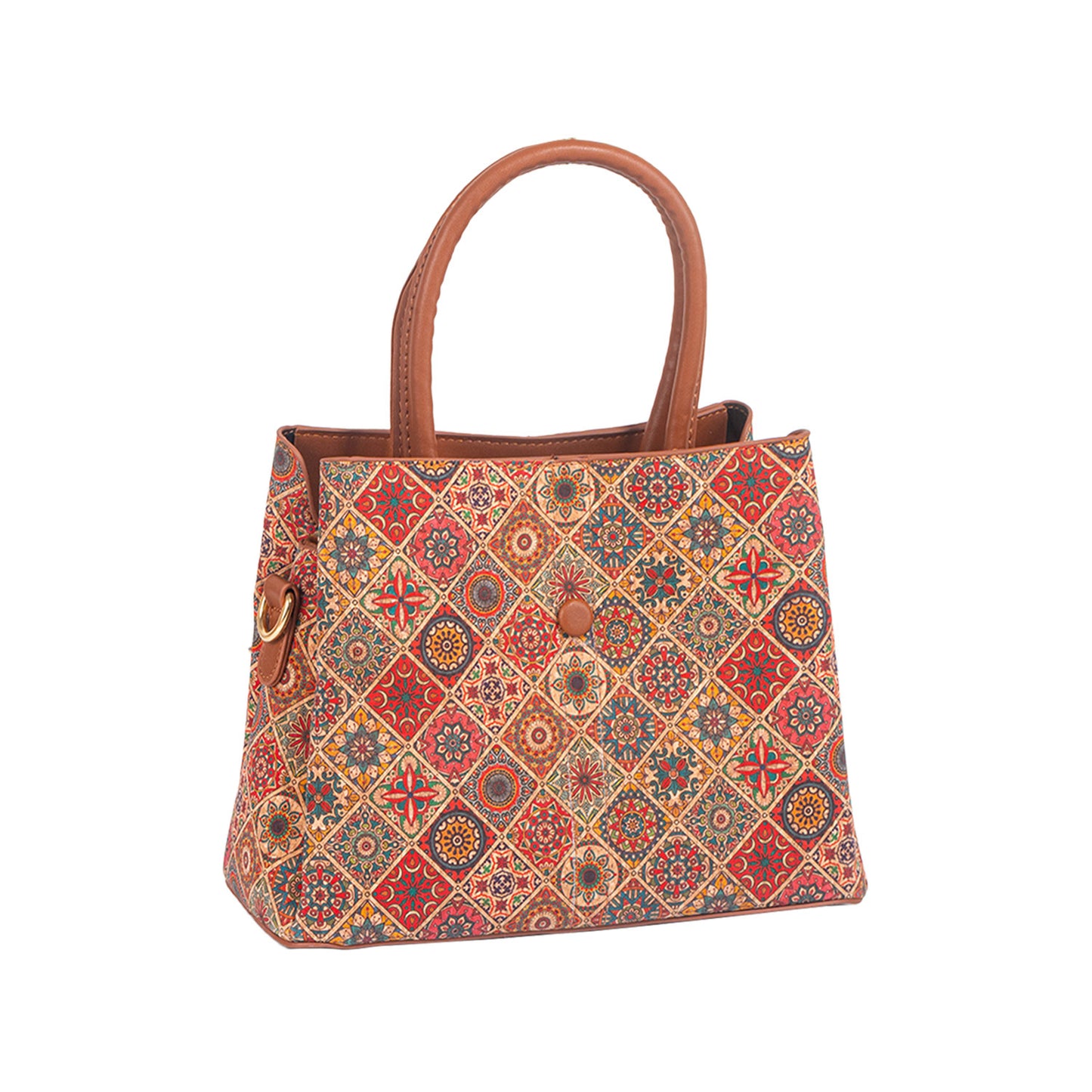 Women's Wooden Outer Retro Tree Leather Fashion Handbags