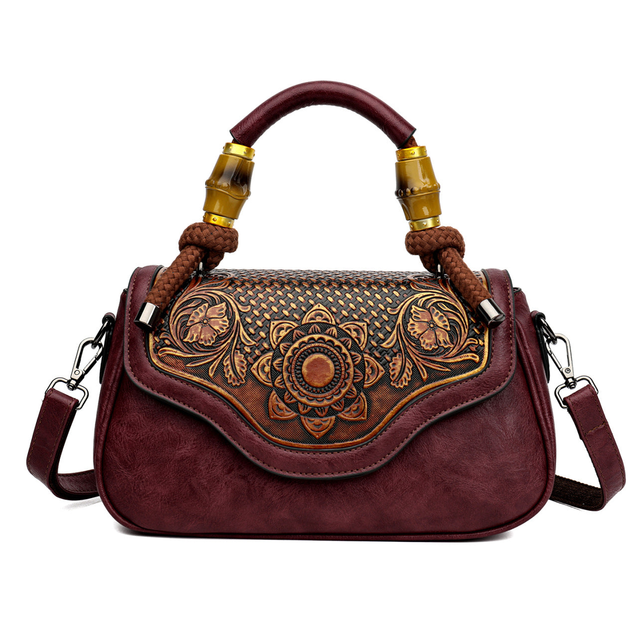 Style Clutch Portable Fashion Single Rhombus Light Women's Handbag
