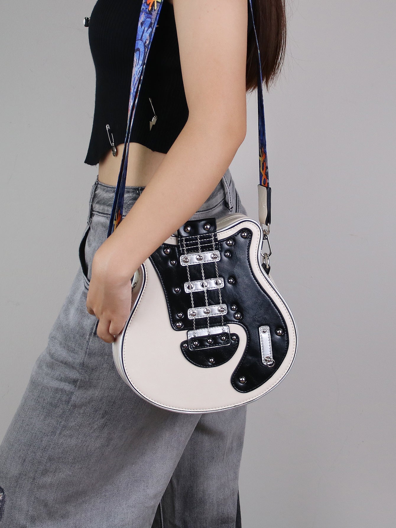 Personalized Creative Hot American Retro Guitar Shape Bags