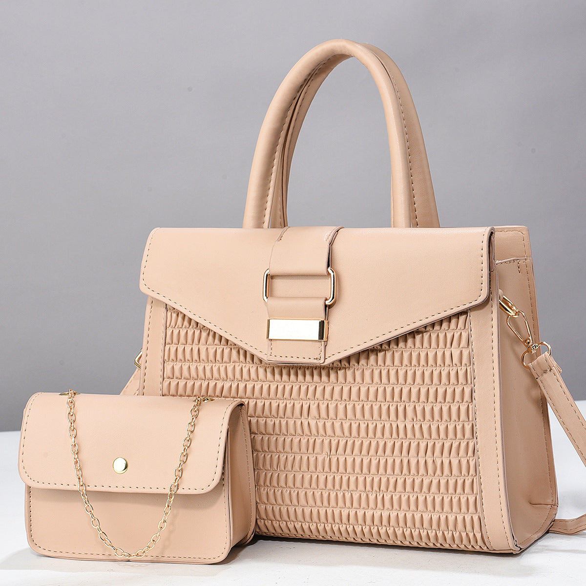 Design Light Luxury Exquisite High-grade Two-piece Large Handbags