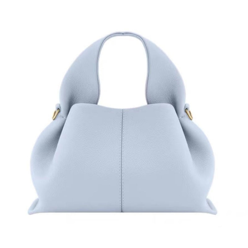 Women's French Niche Cloud Cowhide Dumpling Women's Shoulder Bag