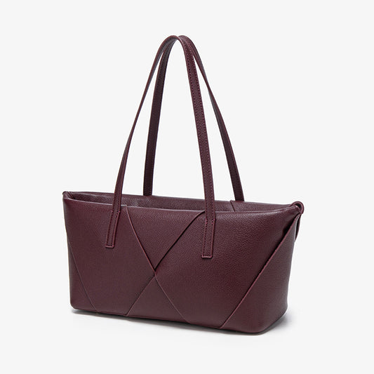 Women's Z Stylish Niche Splicing Portable Underarm Large Capacity Women's Handbag