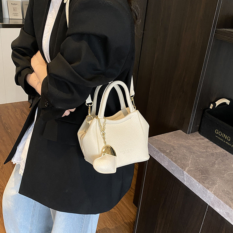 Texture Western Style Lychee Pattern Fashion Shoulder Bags