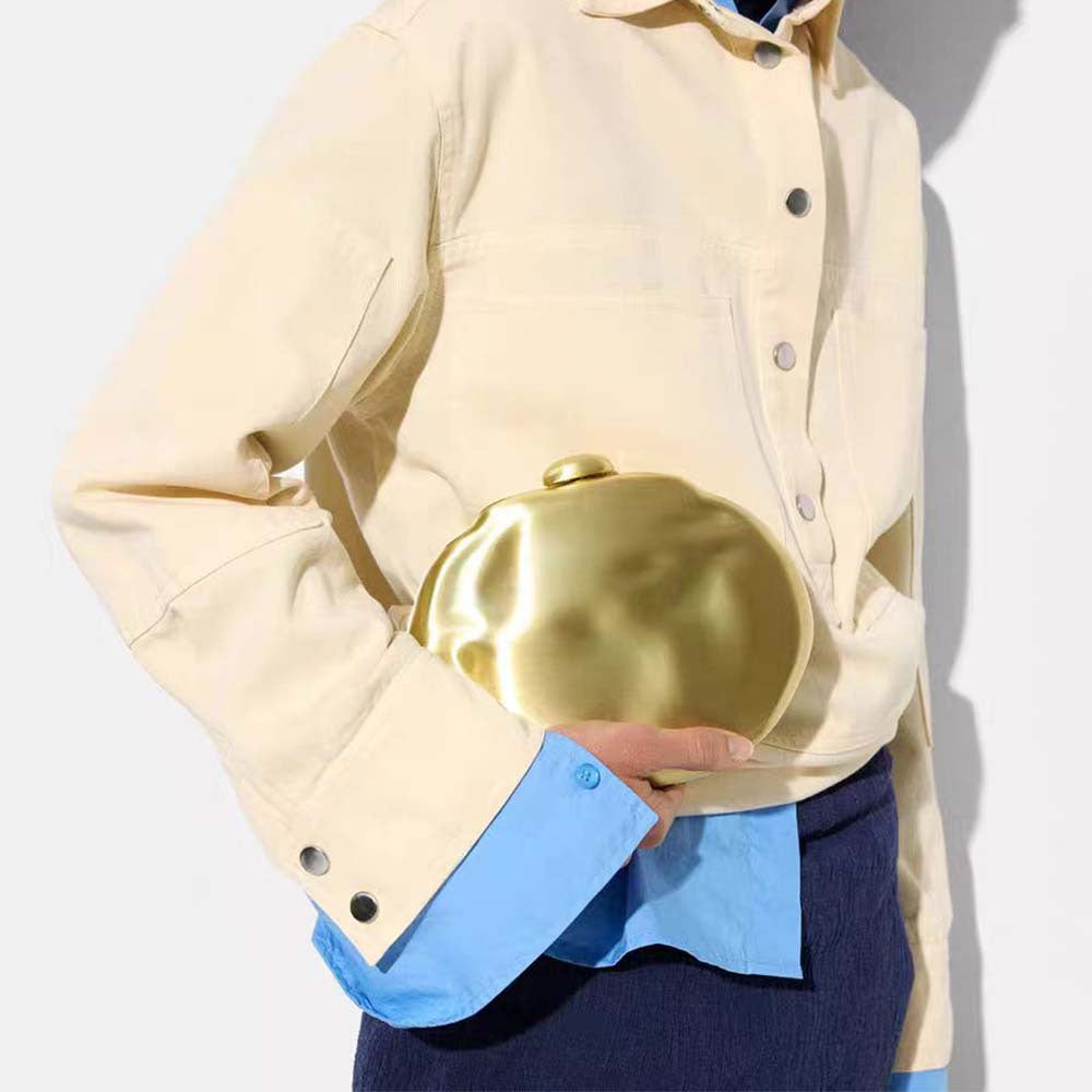 Iron Box Shape Chain Clutch Fashion Dinner Bag