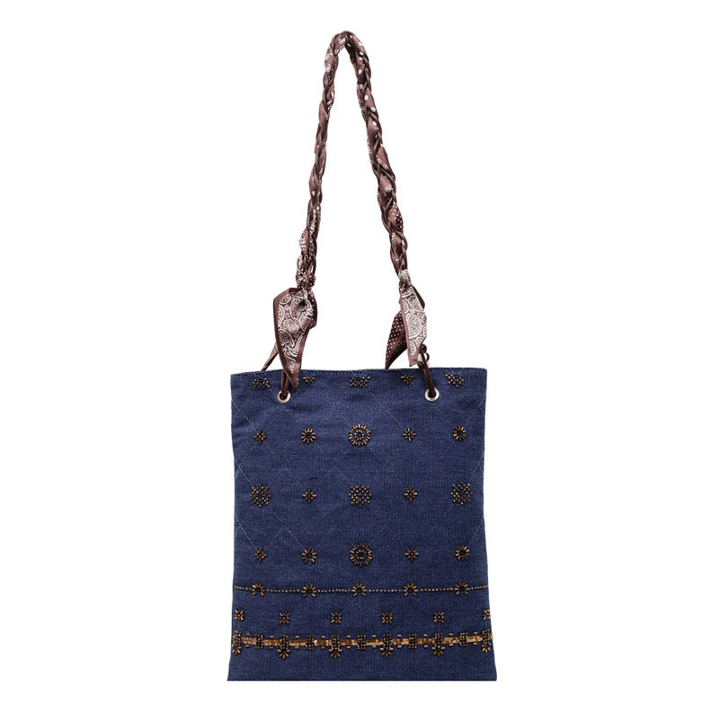 Women's Style Retro Embroidered Large Capacity Ethnic Women's Shoulder Bag