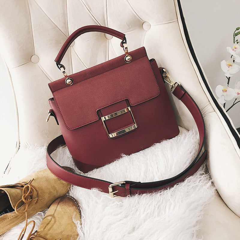 Women's Frosted Spring Korean Style Fashion Wide Strap Shoulder Bags