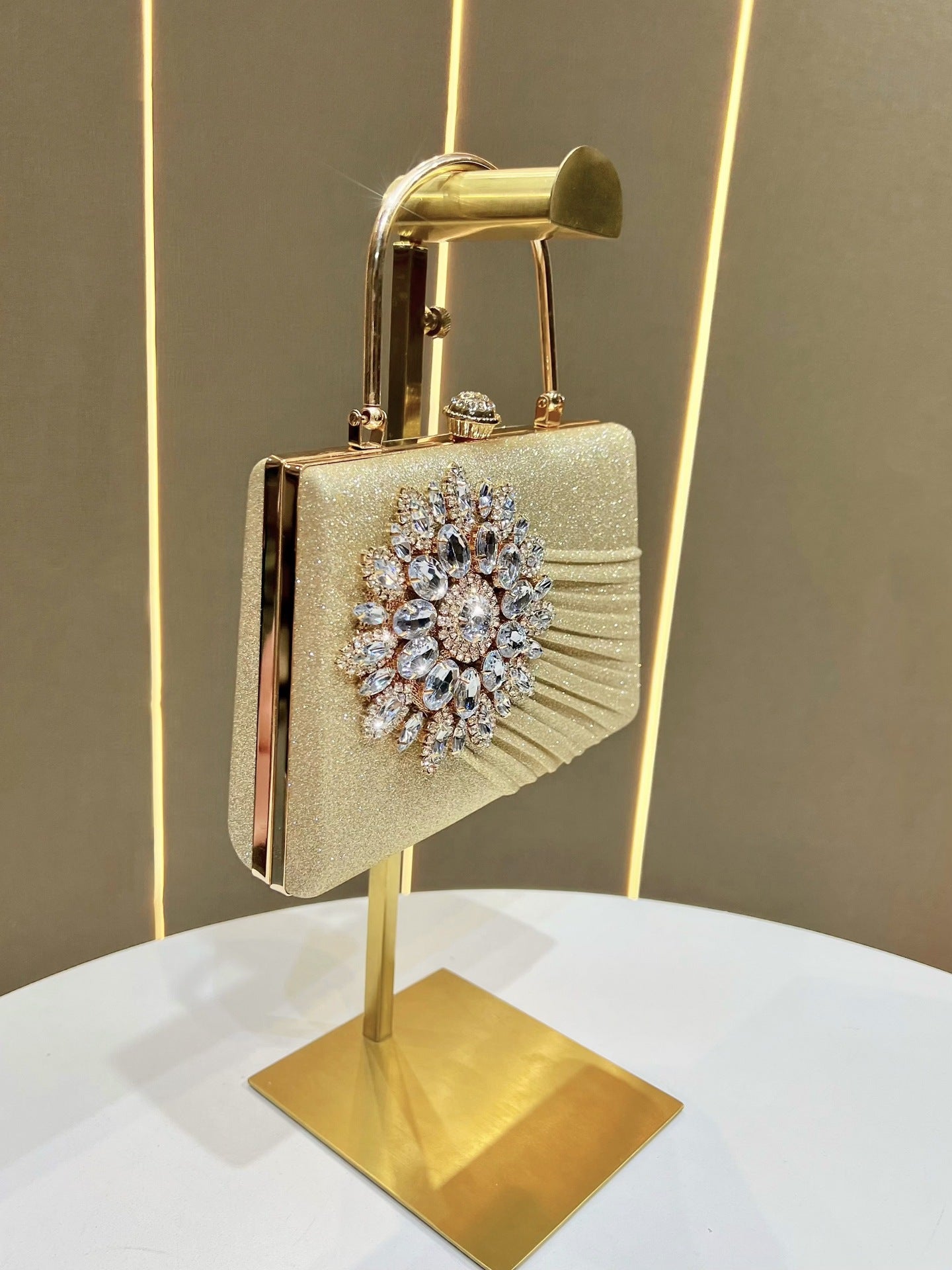 Stylish Women's Niche Diamond Banquet Fashion Dinner Bag