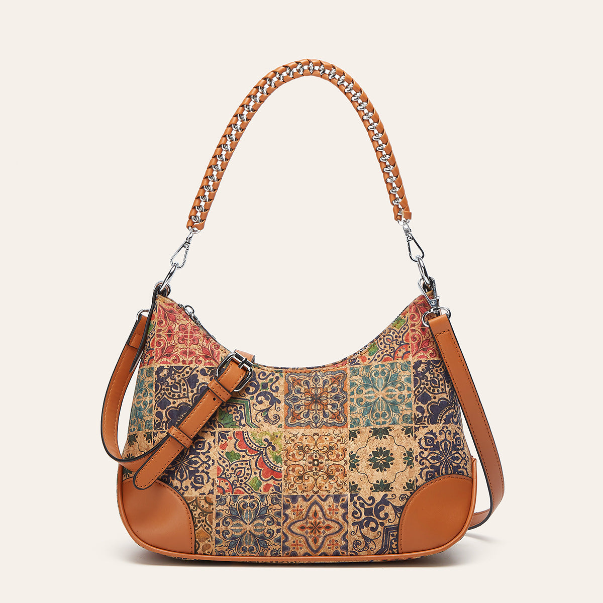 Pretty Ethnic Style Cork Underarm Bark Women's Shoulder Bag