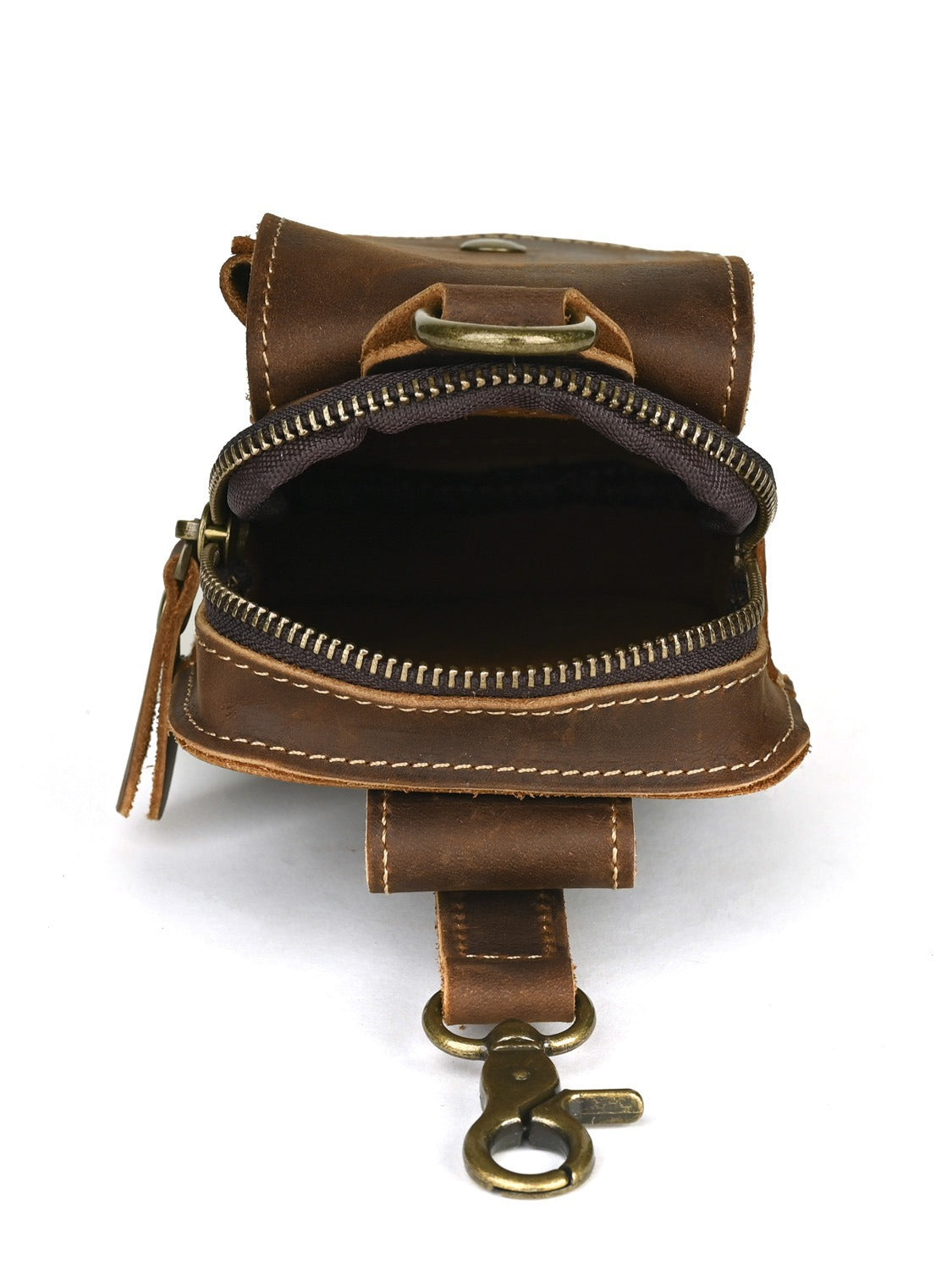 Leather First Layer Cowhide Wear Hanging Phone Bags