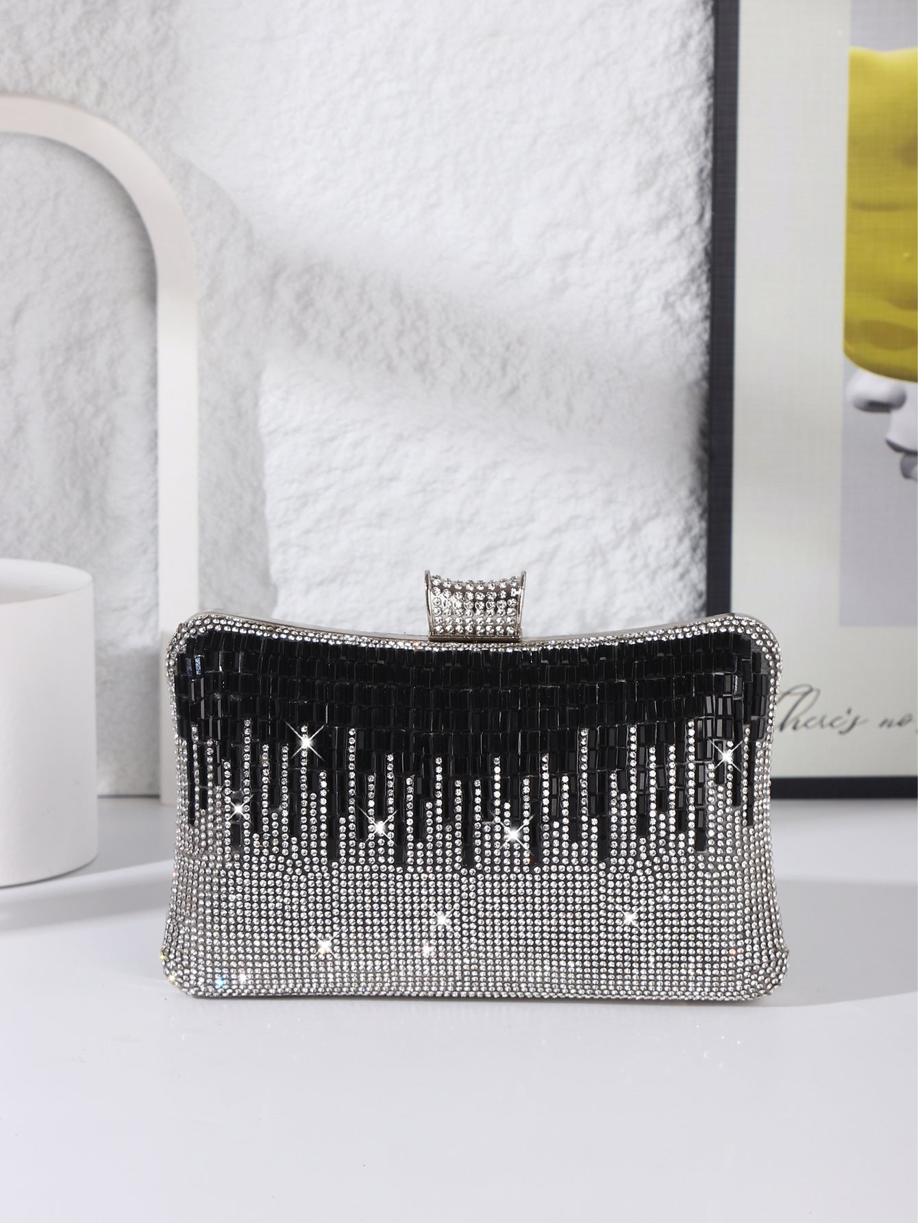 Black White Striped Vertical Fashion Big Pillow Bags
