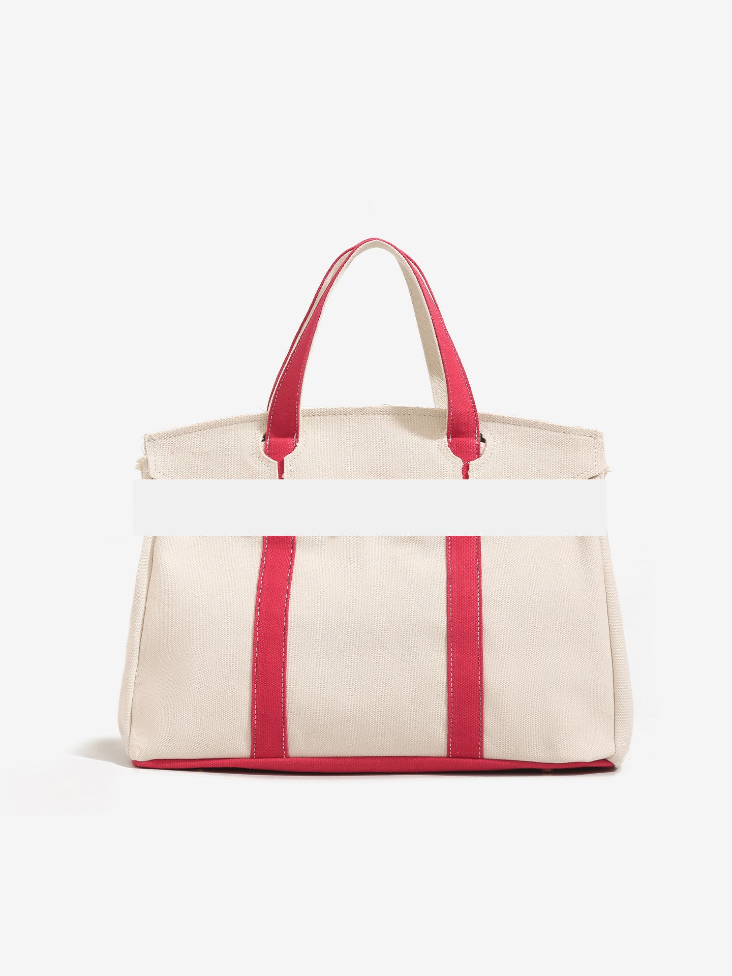 Women's Canvas High-grade Design Contrast Color Large Women's Shoulder Bag
