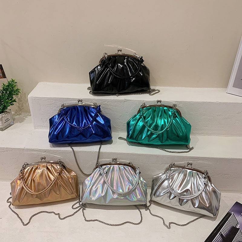 Women's Bright Leather Shell Spring Soft Fashion Women's Shoulder Bag