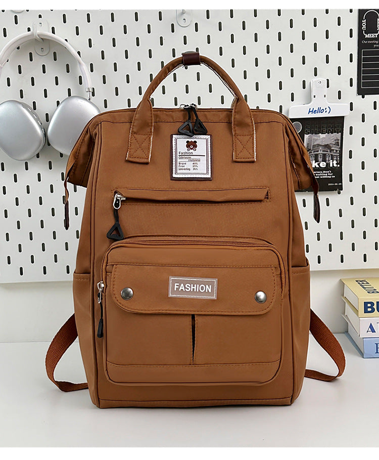 Style Female Junior High Good-looking Simple College Student Schoolbag