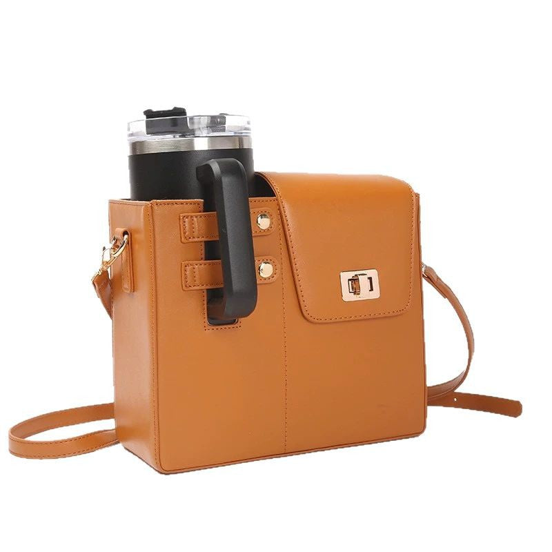 Beverage Bottle Kettle Large Thermos Cup Cover Women's Shoulder Bag
