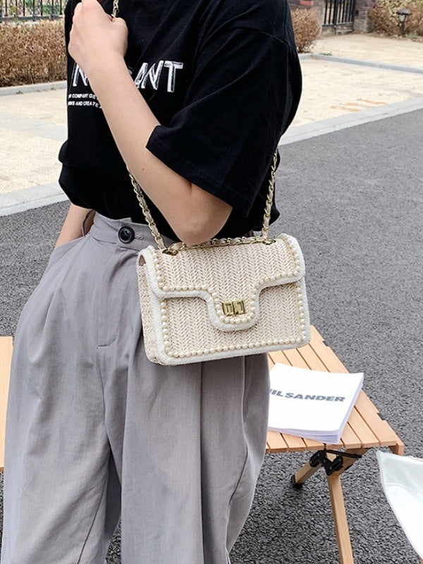 Women's Woven Summer Fashion Niche Korean Style Women's Shoulder Bag