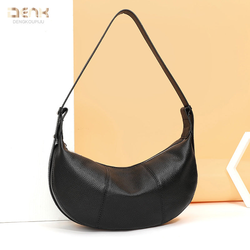 Women's Genuine Leather Fashion Large Capacity Underarm Bags