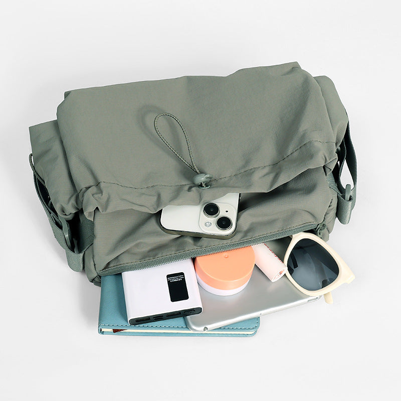 Large Capacity Fashionable Simple Solid Color Women's Messenger Bag