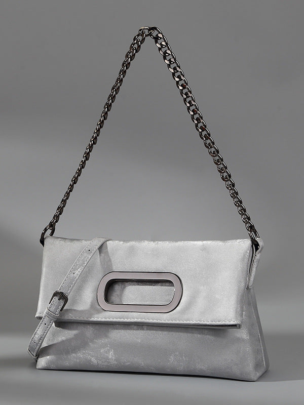 Women's Chain Baguette Underarm Elegant Light Luxury Minority Women's Handbag