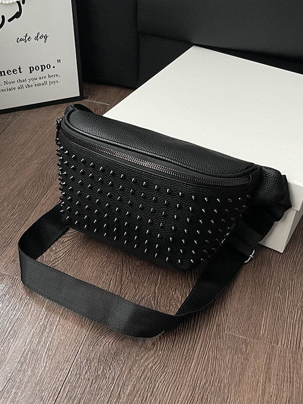 Women's & Men's Punk Fashion For Rivet Men's Fanny Pack