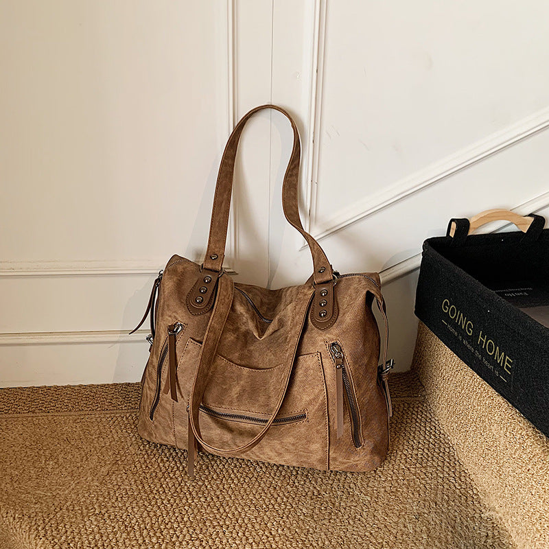 Female Niche Retro Large Capacity Underarm Stylish Women's Shoulder Bag