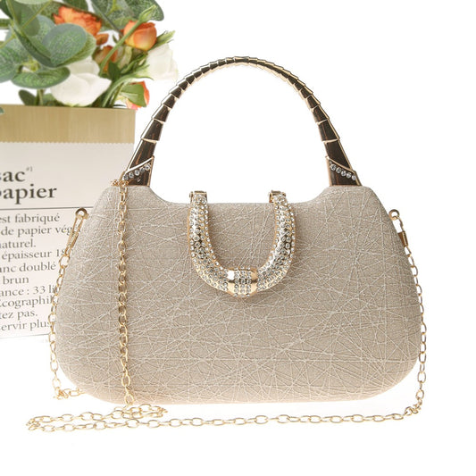 Women's Popular Thin Glittering Portable Clutch Dress Banquet Bags