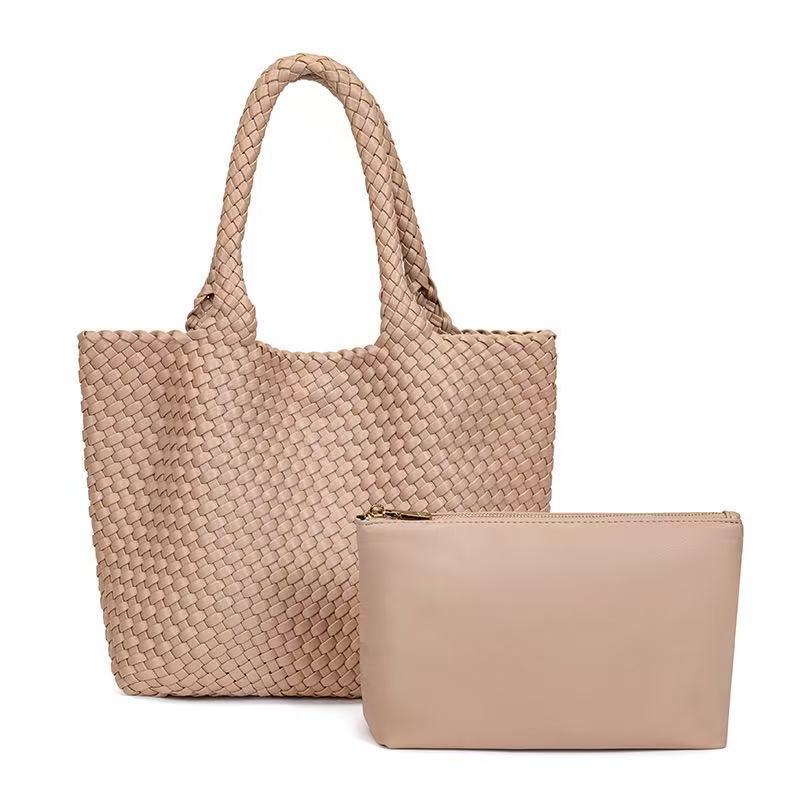 Women's Hand-woven Large Capacity Totes Mother Commuter Shoulder Bags